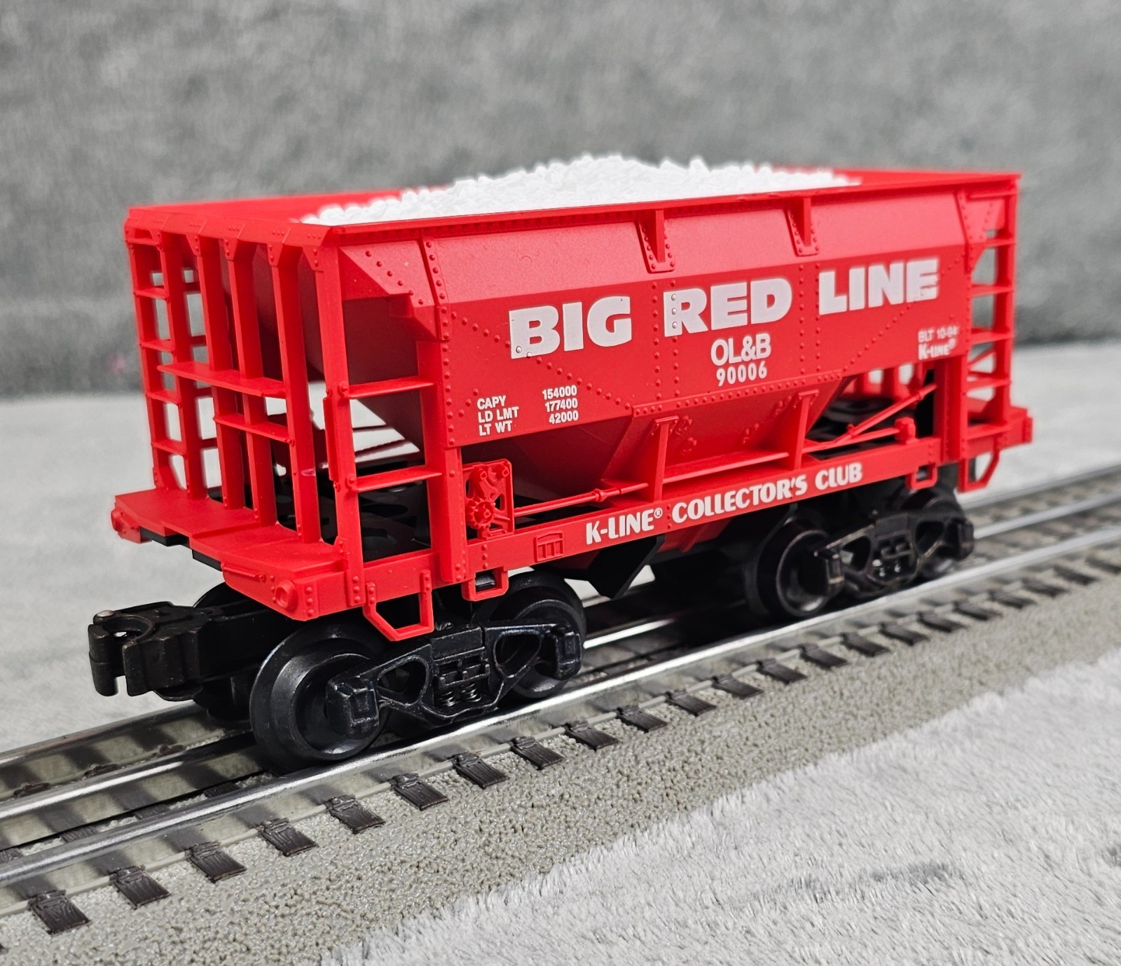 K-Line K-90006 Big Red Line Collectors Club 1994 Classic Ore Car O Gauge NOS New