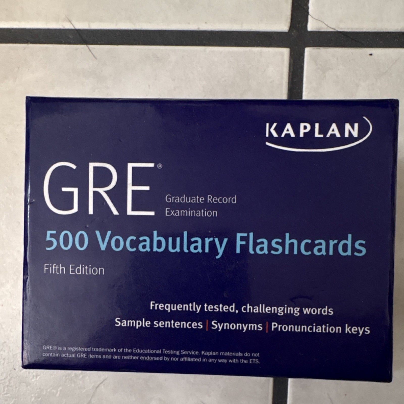 Kaplan GRE 500 Vocabulary Flashcards Fifth Edition Educational Cards