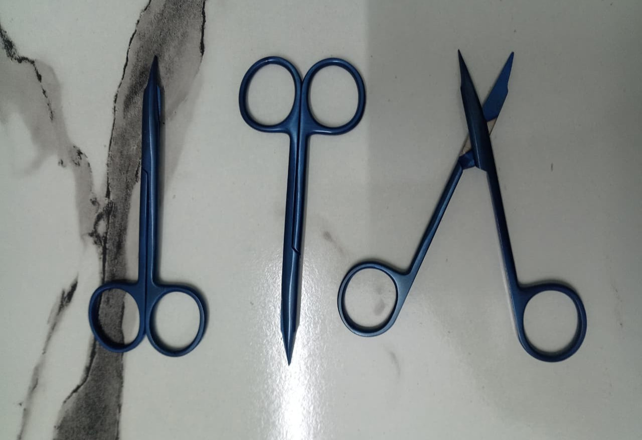 3 Iris Scissors Ophthalmic Tissue Scissors Titanium Eye Surgical Instrument