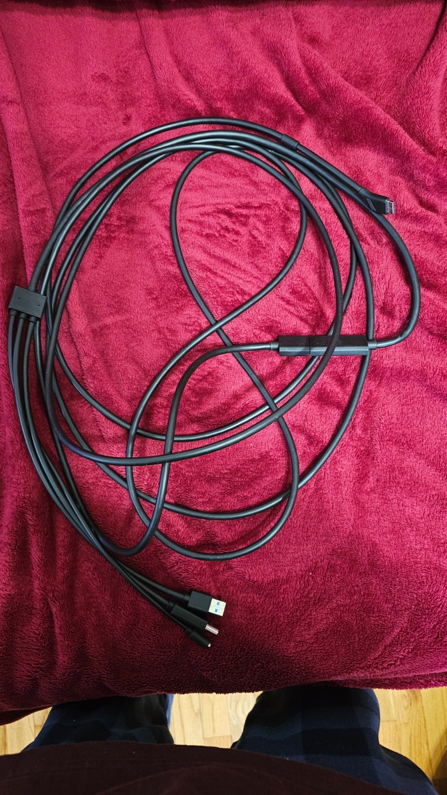 Genuine Valve Index Tether and Trident Cable with genuine valve ac power block