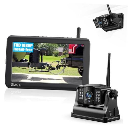  Wireless Backup Camera Magnetic: 5” Portable, 1-Min Install 5 inch-1 camera