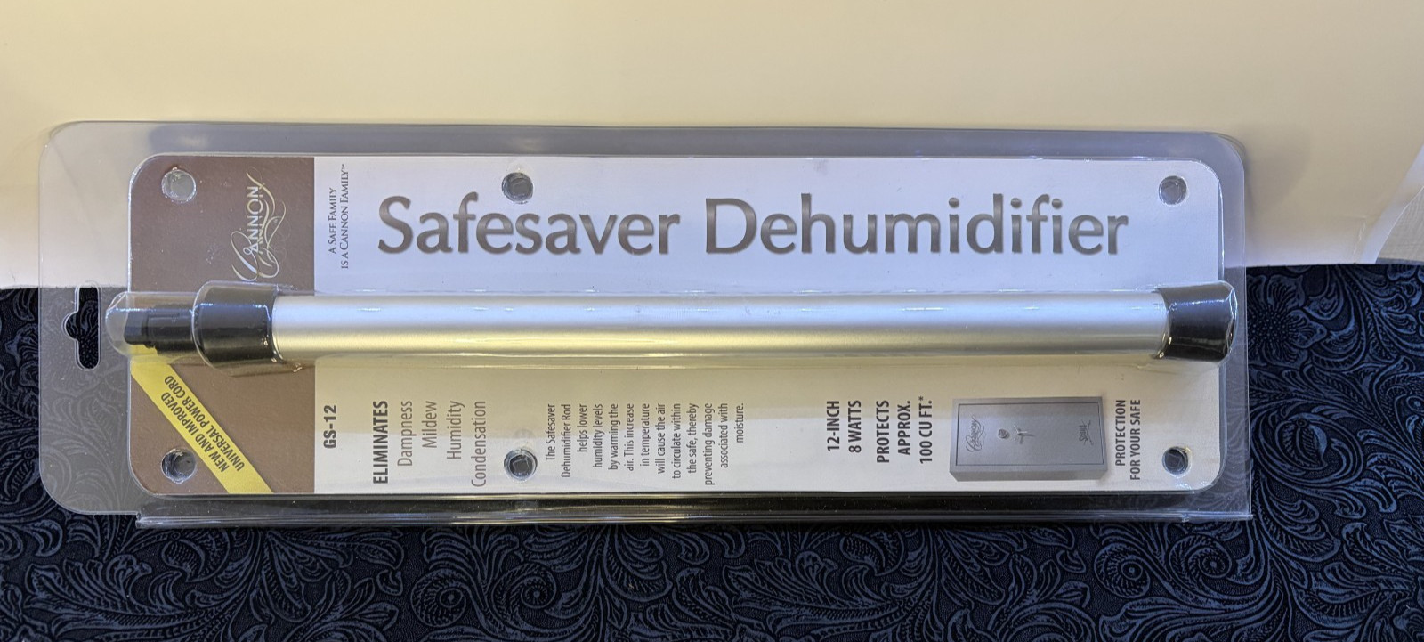 Cannon Safesaver GS-12 Dehumidifier Eliminates Humidity 12-inch 8Watts