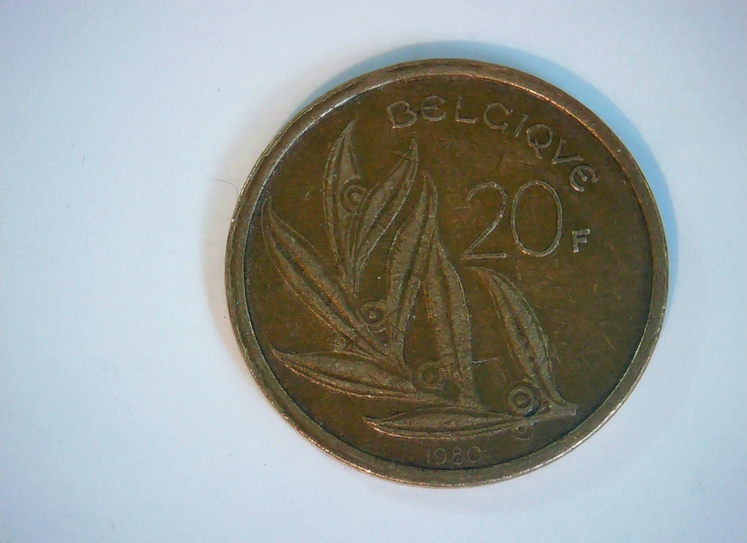 Belgium 1980 20 Francs Belgian 20 Francs (King Baudouin) Coin