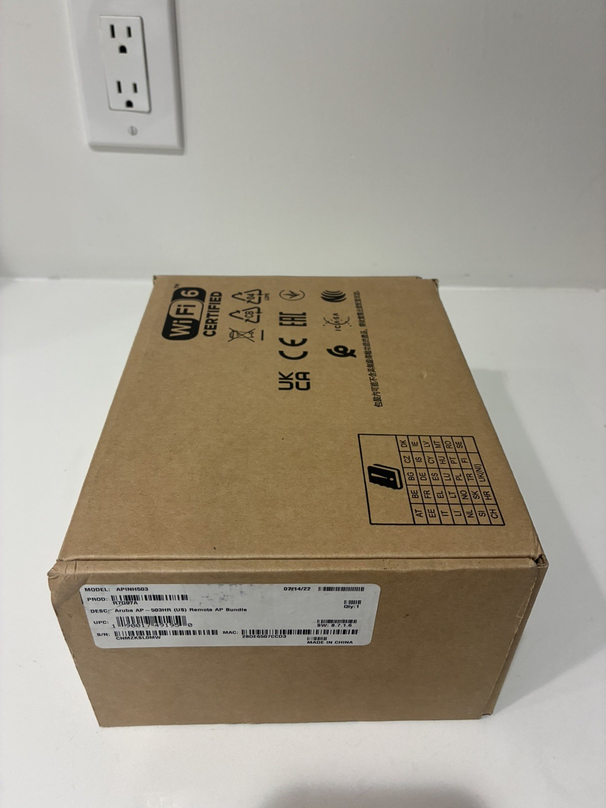 Aruba AP-503HR Dual-Band Remote AP Bundle Access Point P/N: APINH503 Grade A