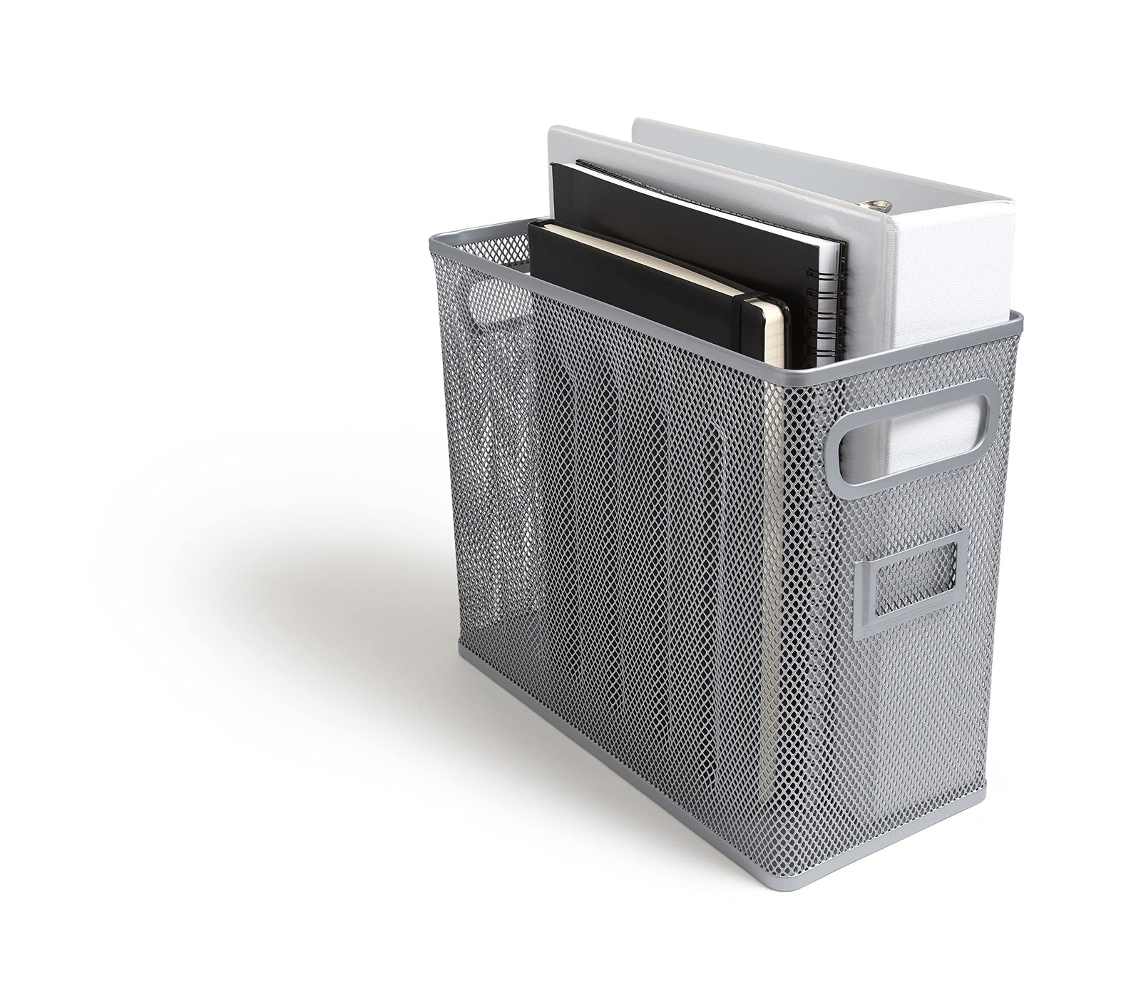 TRU RED Wire Mesh File Organizer, Silver – Vertical Desktop Sorter for Files,...