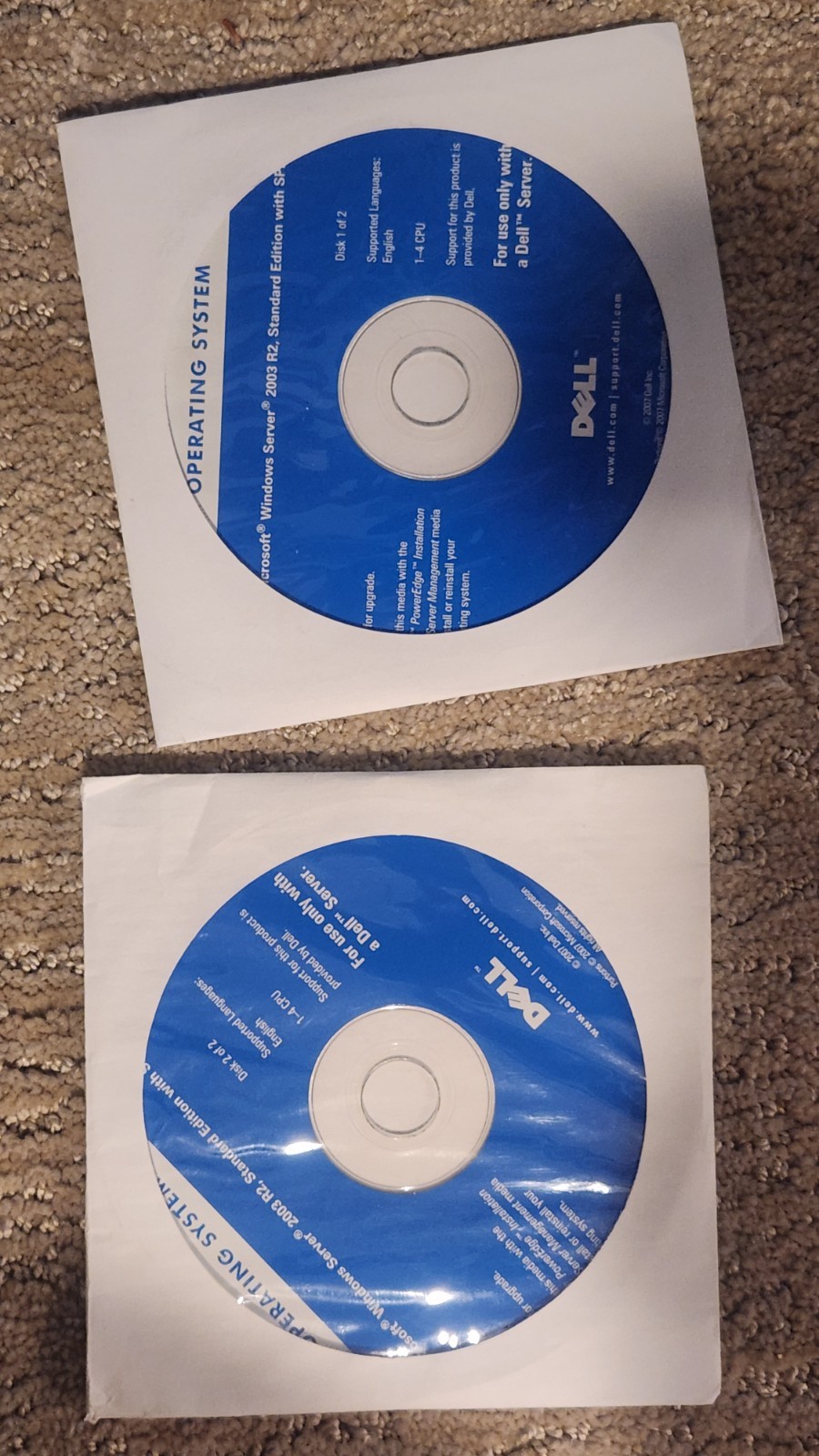 Microsoft Windows Server 2003 R2, Standard x64 Edition with SP2, 2 DVDs, 2007