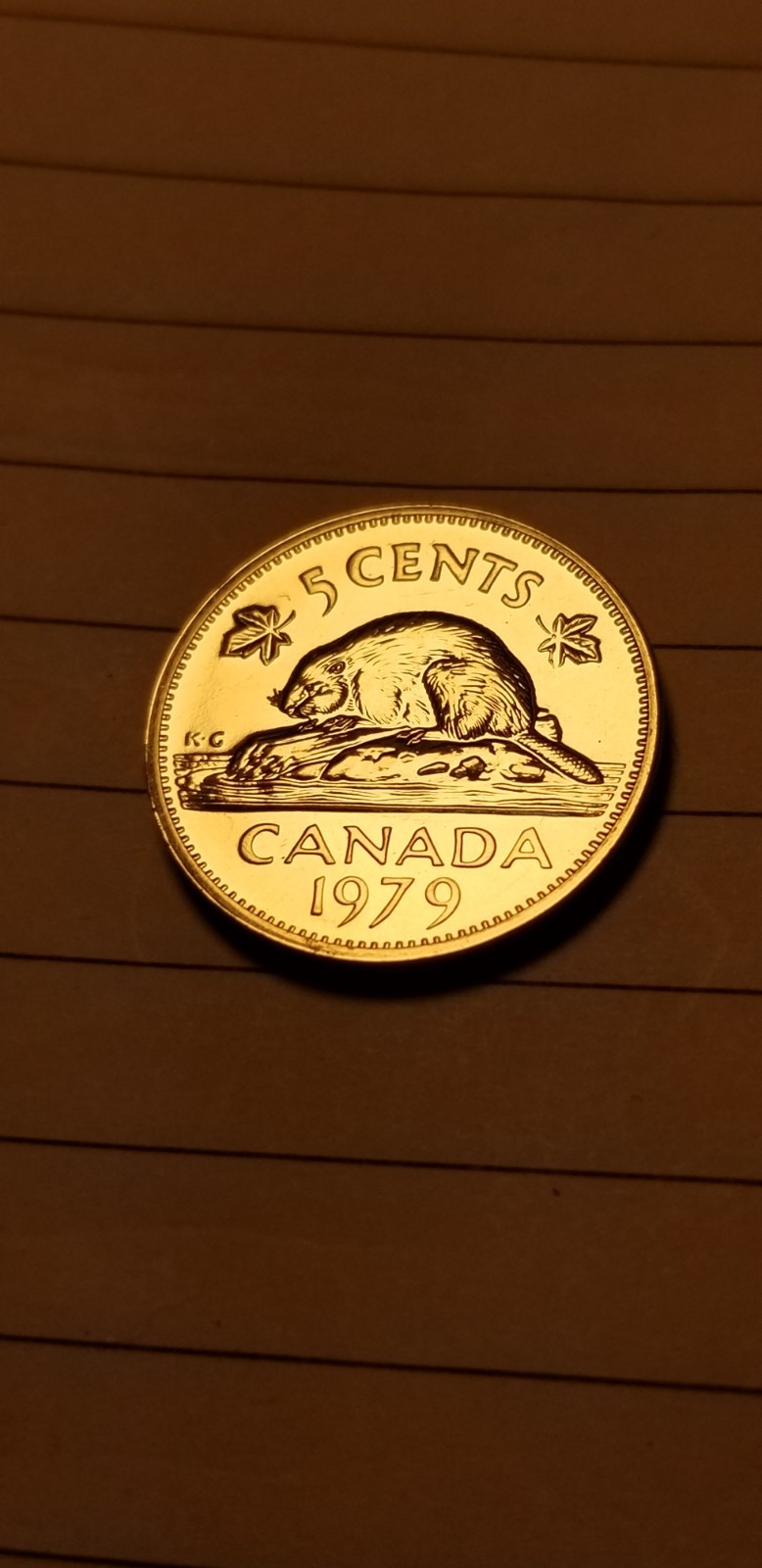 1979 Canada 5 Cents Coin Mint Grade Beauty Idab1.