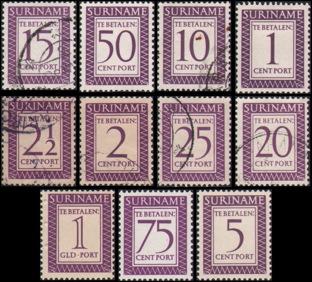 Surinam #J47-J57 Used