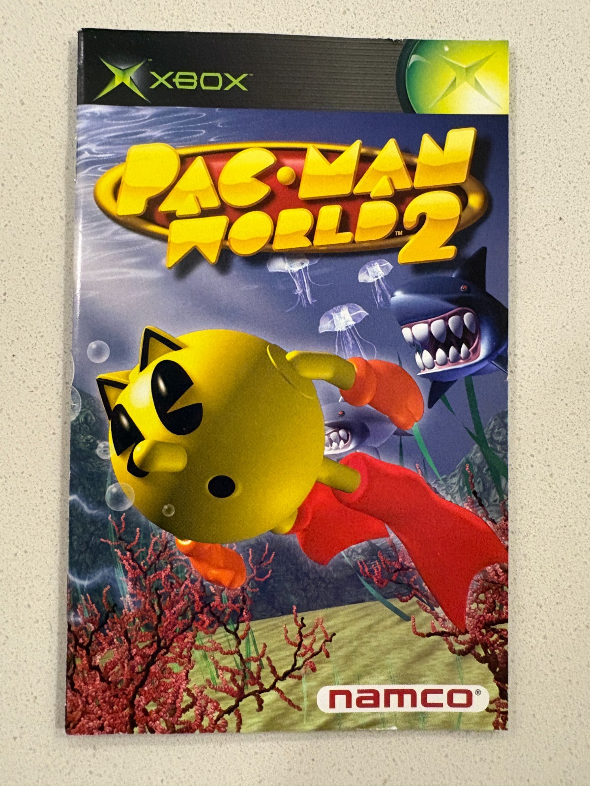 PAC MAN WORLD 2 - XBOX - INSTRUCTION MANUAL AUTHENTIC