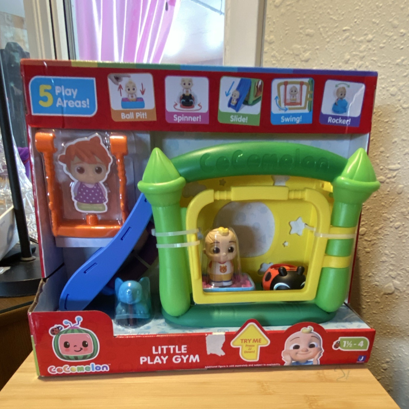 Jazwares CoComelon Play Gym Toy Set Figures 5 Play Areas Preschool Ages 1½–4