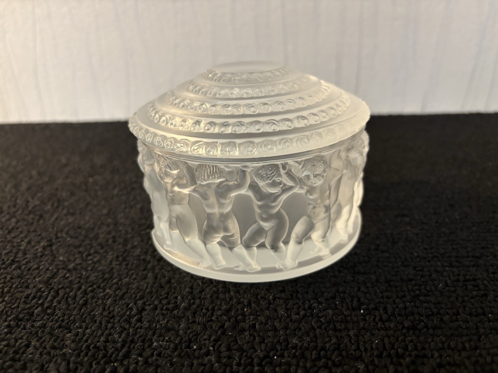 Angelot Jewelry Box In Crystal Lalique France Mod1