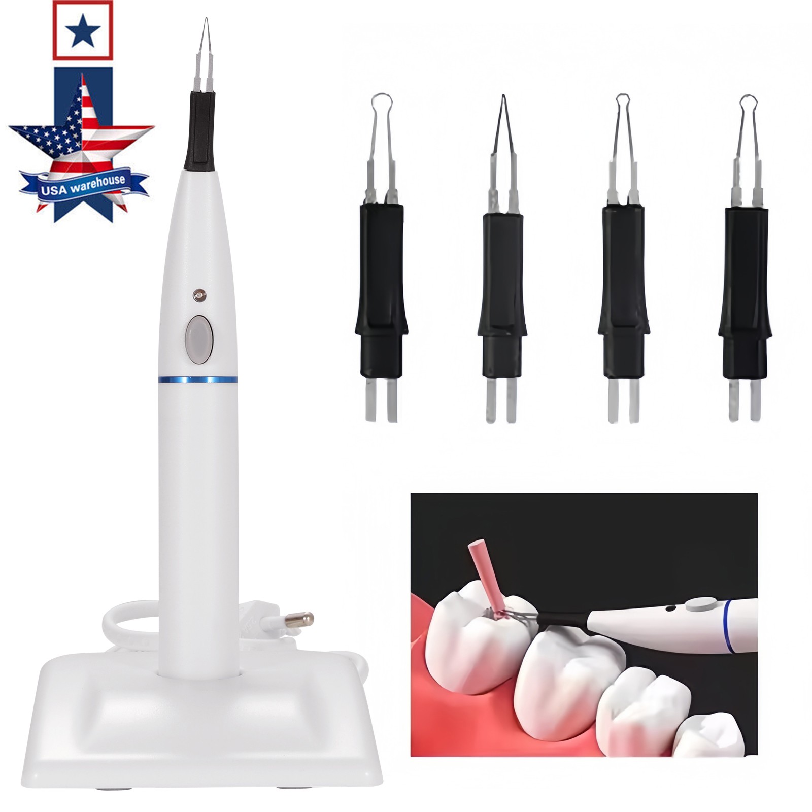 Dental Wireless Endo Gutta Percha Gum Cutter Obturation System Heated Tip UPS