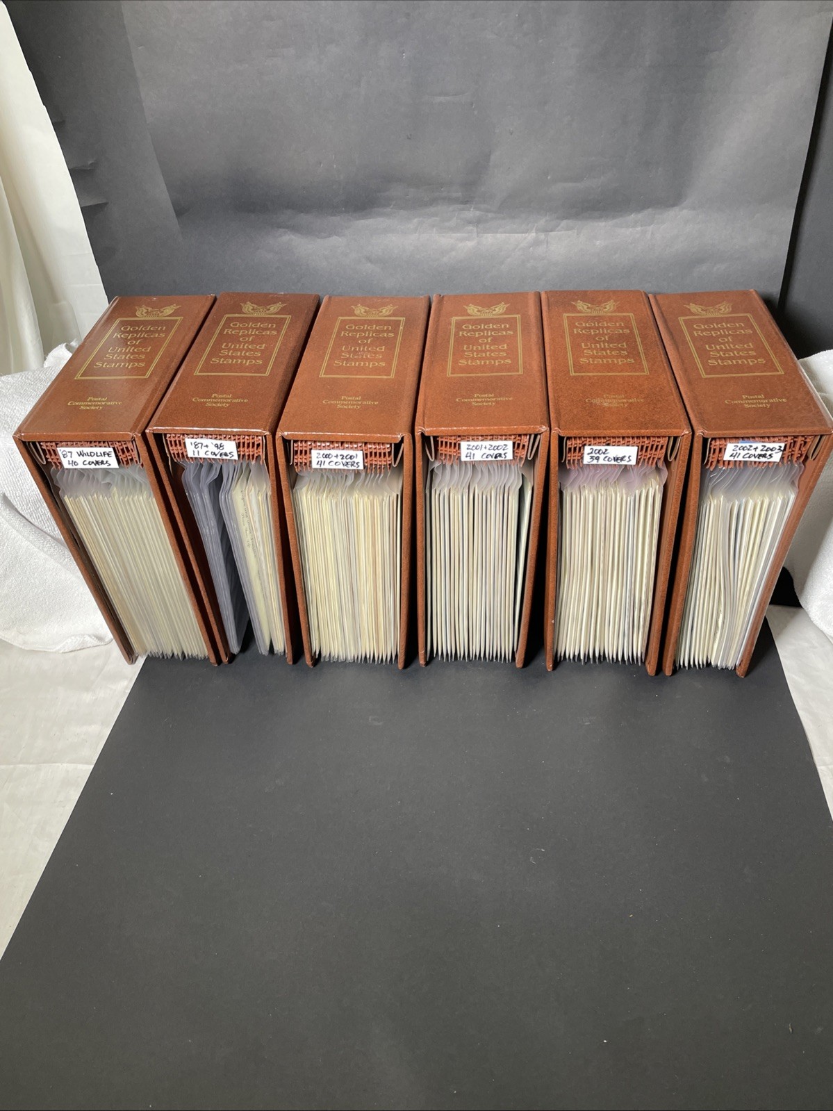 Golden Replicas 22kt Of United States Stamps 6 Binder Set 213 covers Wildlife