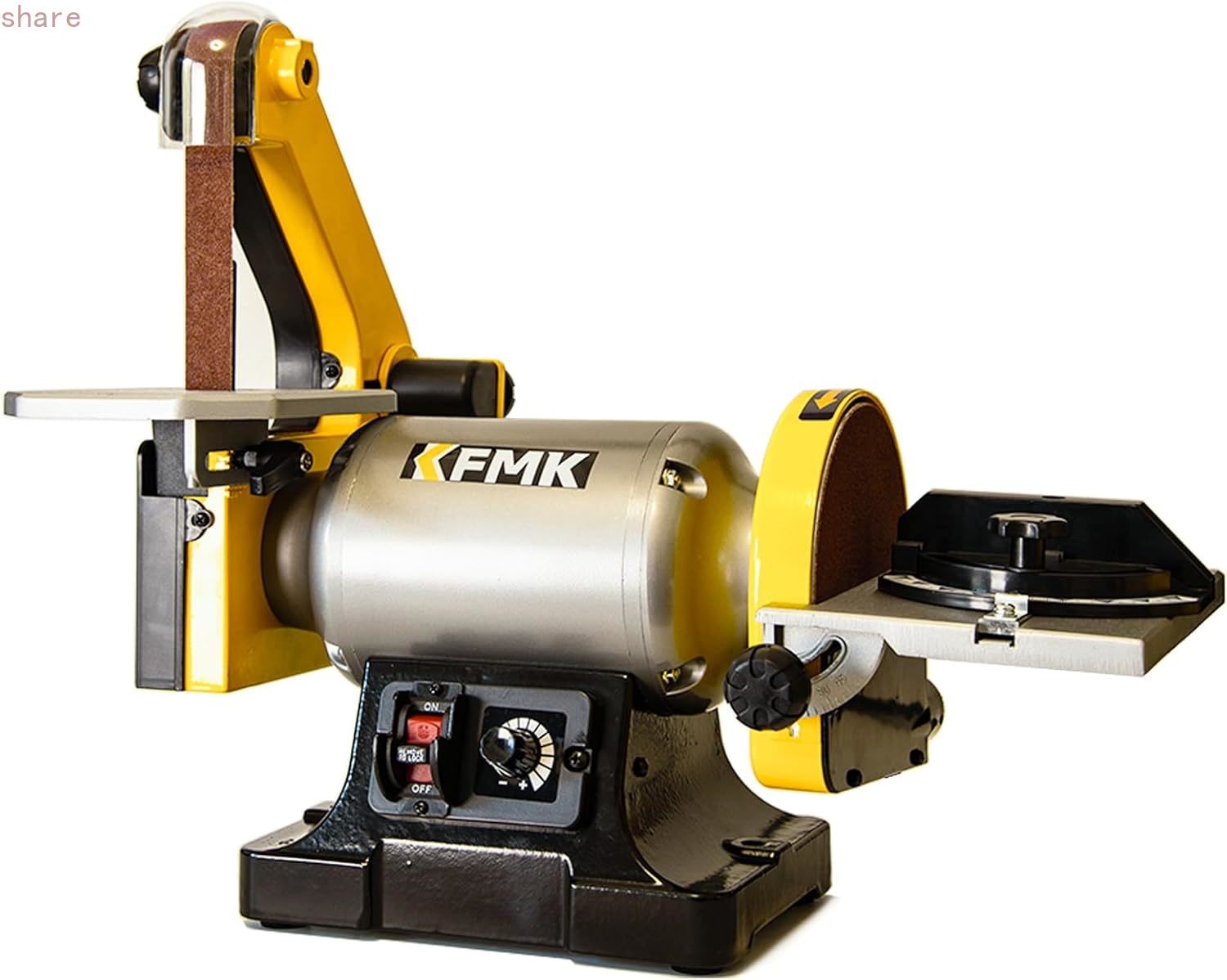 Variable Speed 1" x 30" Belt & 6" Disc Sander Combo, 3/4 HP Direct-Drive Motor