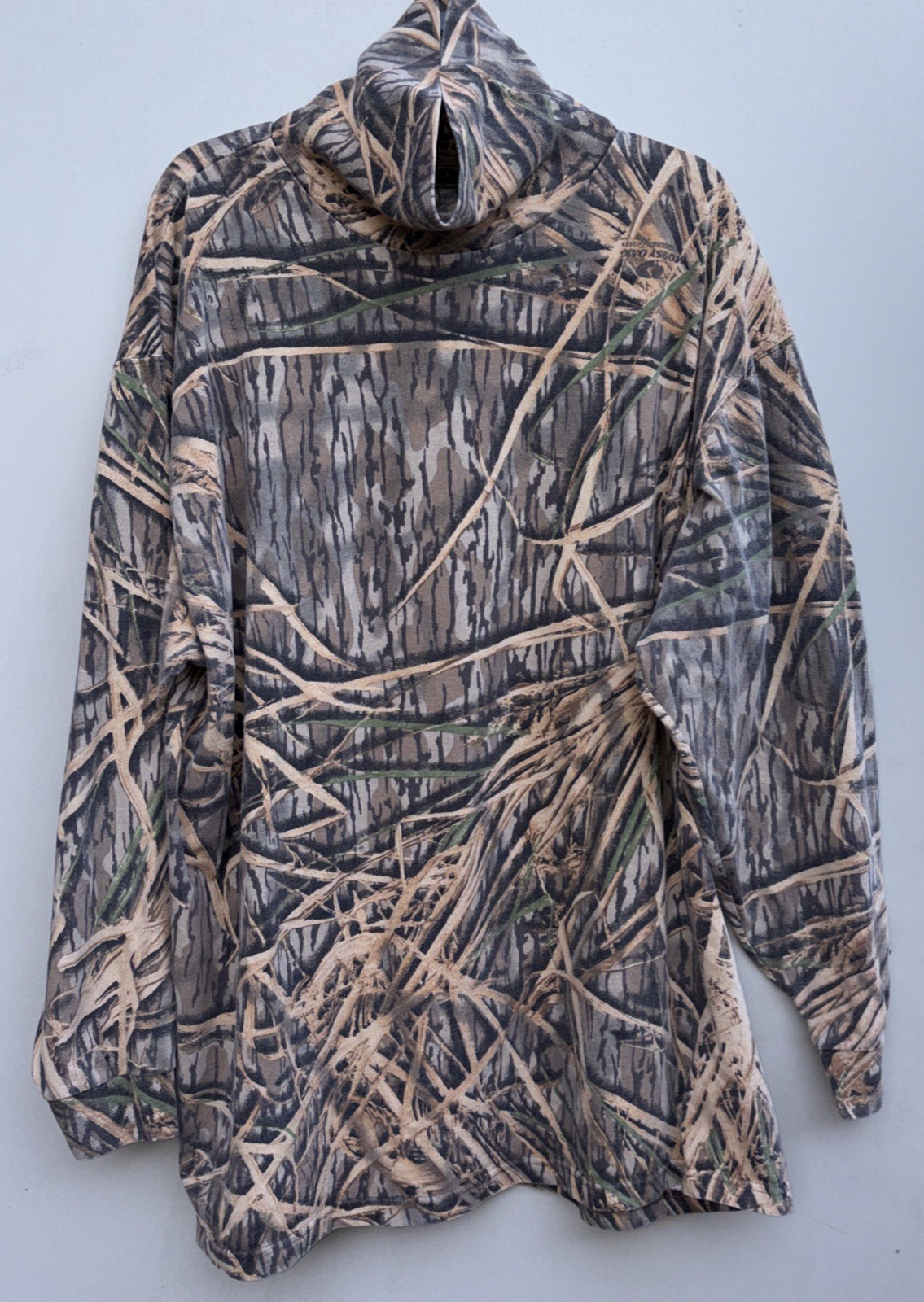Vintage 90's Mossy Oak Turtle Neck Long Sleeve Camouflage 3XL Hunting USA