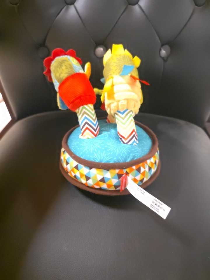 Infantino Flower Chime Baby Toy Grasping Taggie Ribbons Colorful Soft Plush