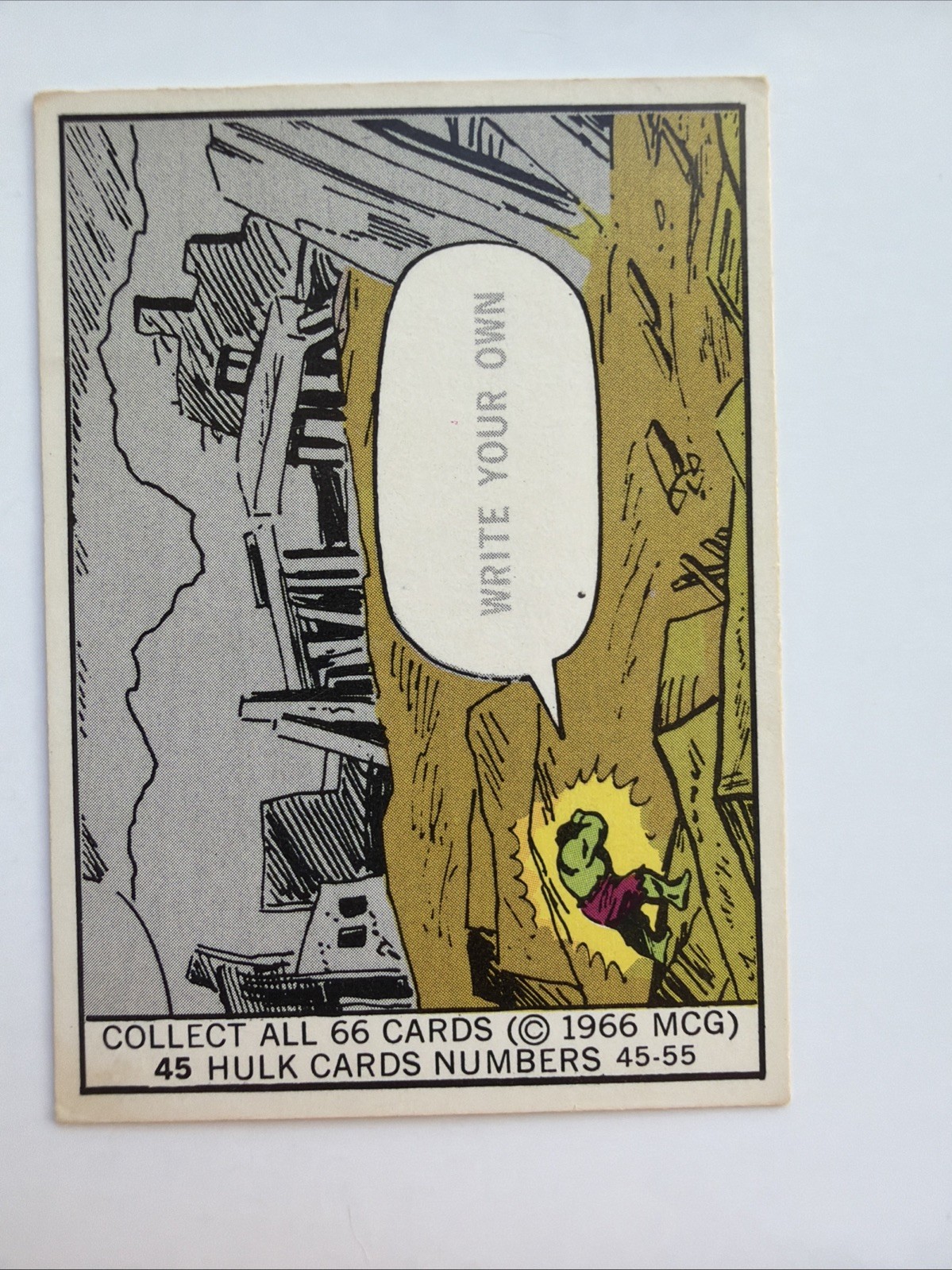 1966 Donruss Marvel Captain America Trading Card #45 Vintage Rookie Card