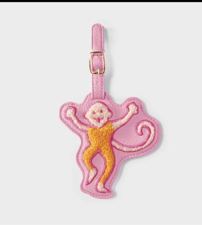 Roller Rabbit X Target Sea Life Monkey Luggage Tag Pink - ON HAND!! SOLD OUT!