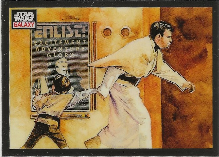 2022 Topps Chrome Star Wars Galaxy Luke Skywalker Enlist Jedi #32