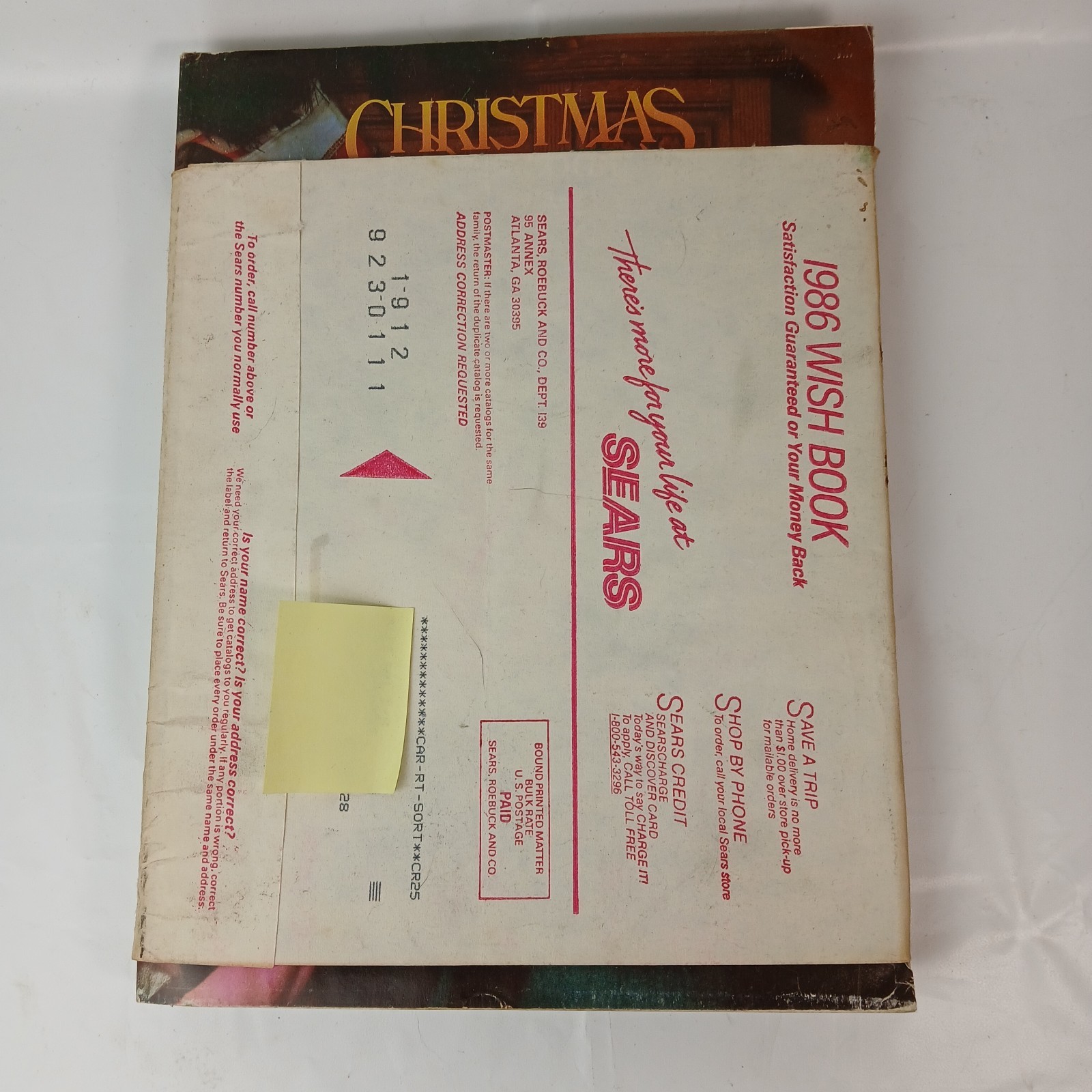 Vintage Sear 1986 Wish Book Christmas Holiday Catalog