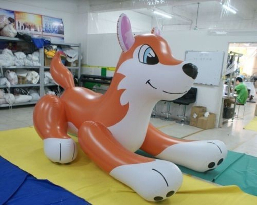 Dog Ride 2m Cartoon Inflatable Blow Toy Pool Party Home Garden Decor Gift Custom