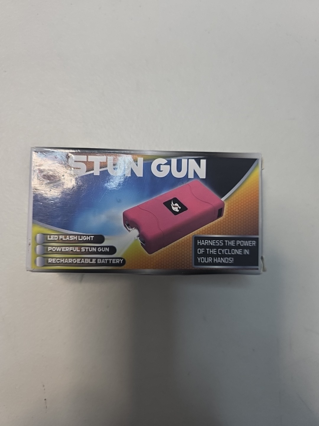 Cheetah Stun Gun 10 Mil Volts with Led Light, Rechargeable and carrying case.