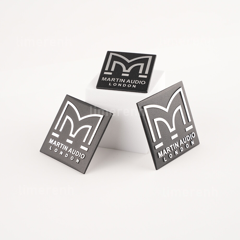 4PCS DIY Replace Martin Audio speaker aluminum alloy logo badge 50mm x 50mm