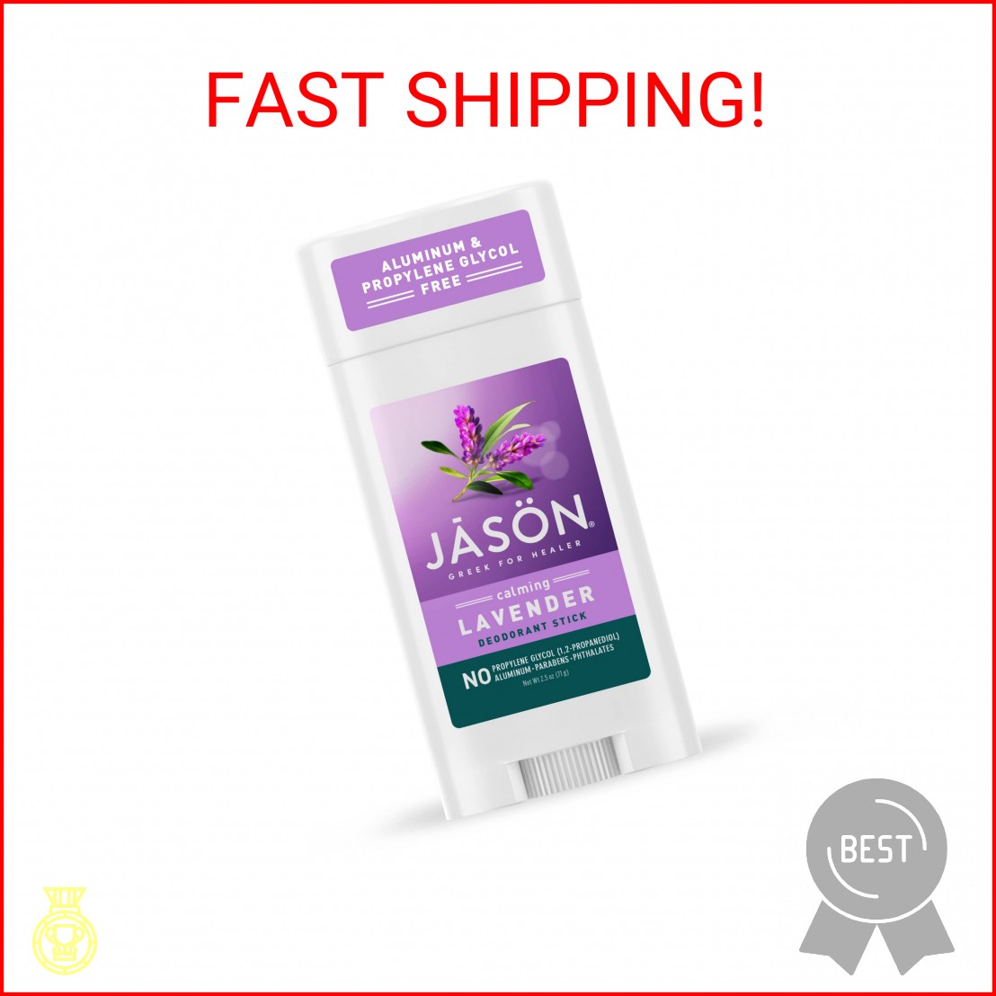 Jason Aluminum Free Deodorant Stick, Calming Lavender, 2.5 Oz