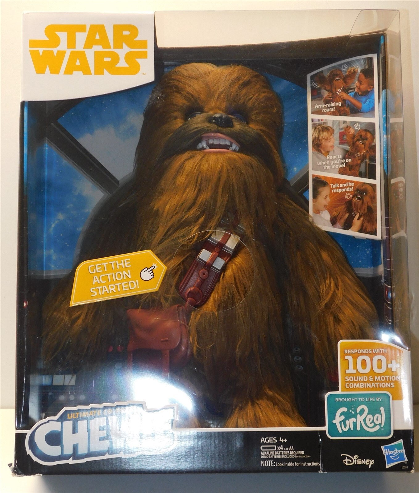 Disney-Hasbro Star Wars CHEWIE Ultimate Co-Pilot  Interactive 15" Plush Figure