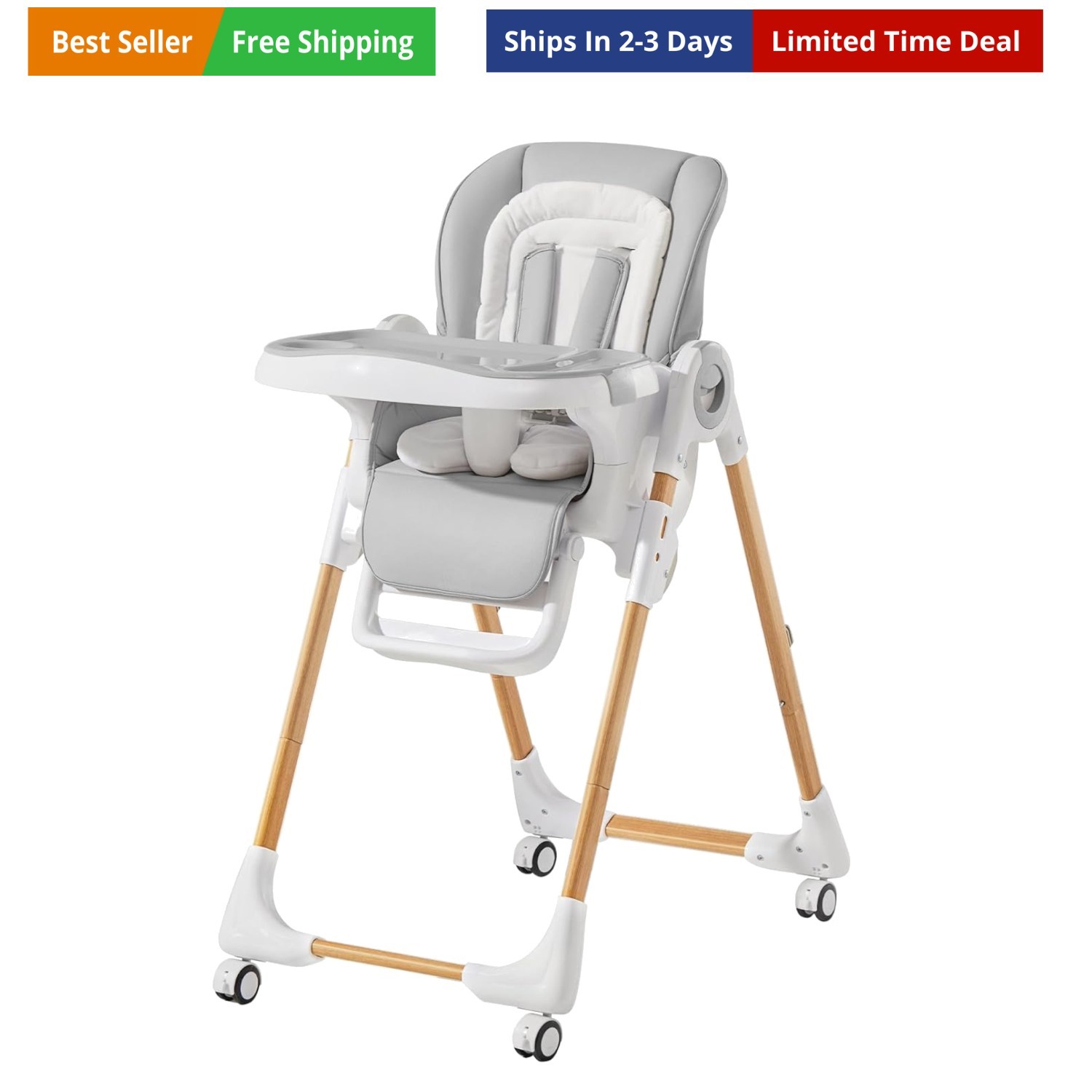 Convertible High Chairs for Babies and Toddlers, Height Adjustable Baby High ...