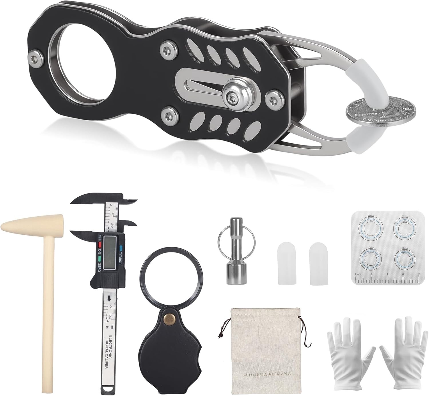 Upgrade Portable Gold ＆ Silver Coin Tester, Testing Kit with Magnet for Coins...