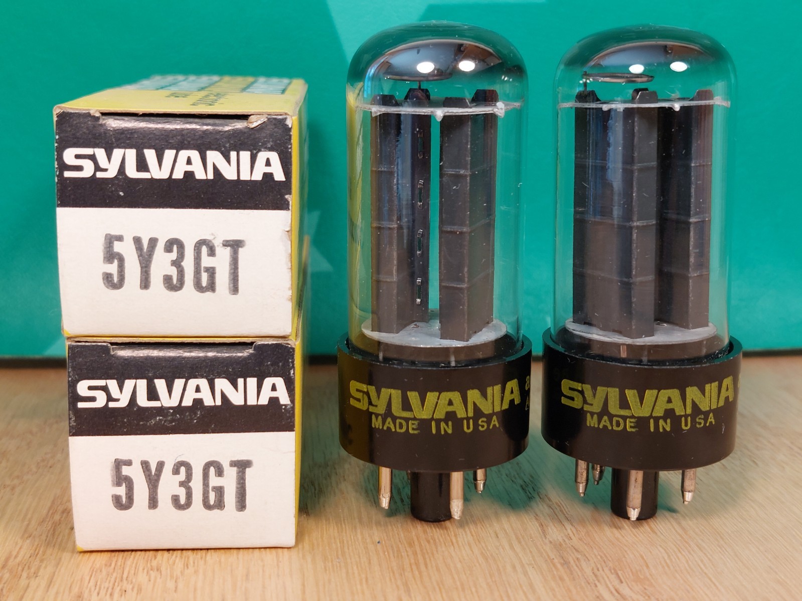 Pair of Sylvania 5Y3GT NOS NIB Vacuum Tubes