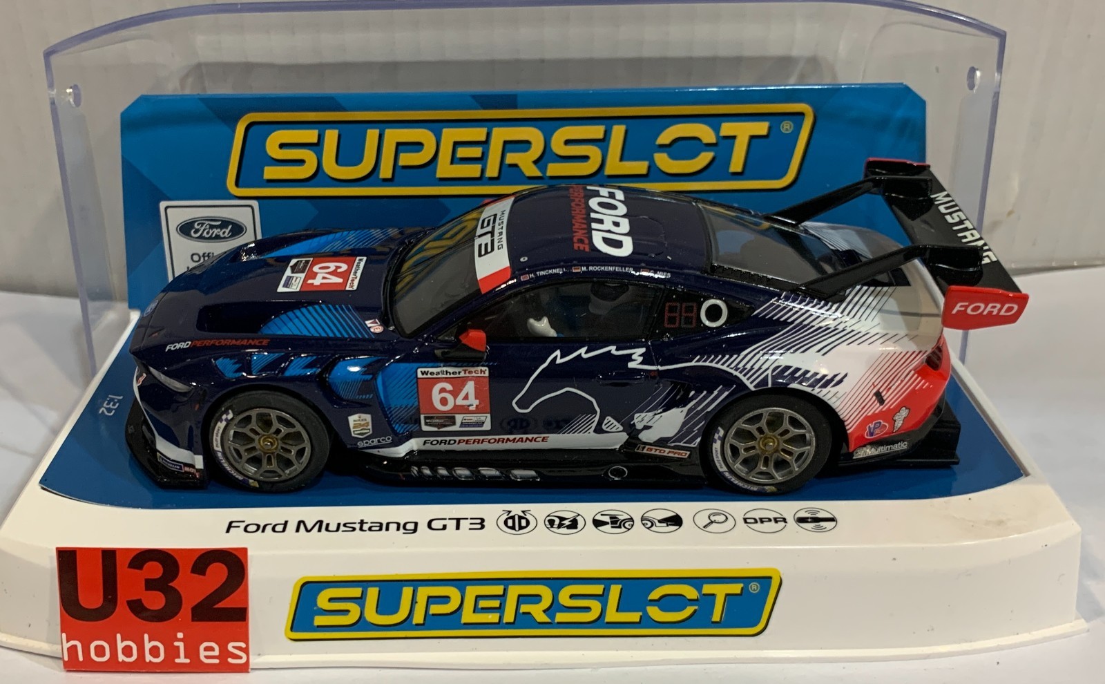 Slot Car Scx superslot H4503 Ford MUSTANG GT3 #64 Daytona 2024 Scalextric Ru