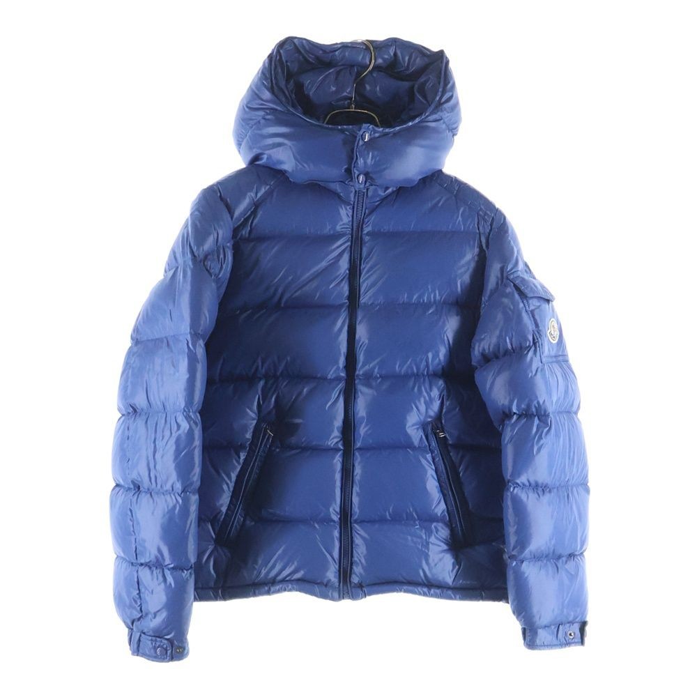 Moncler 15AW Maya Down Jacket Blue Men's Logo Patch Size 14