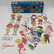 Vintage 1967 Whitman "PeePul Pals" Magic Stay-On Paper Dolls Incomplete!