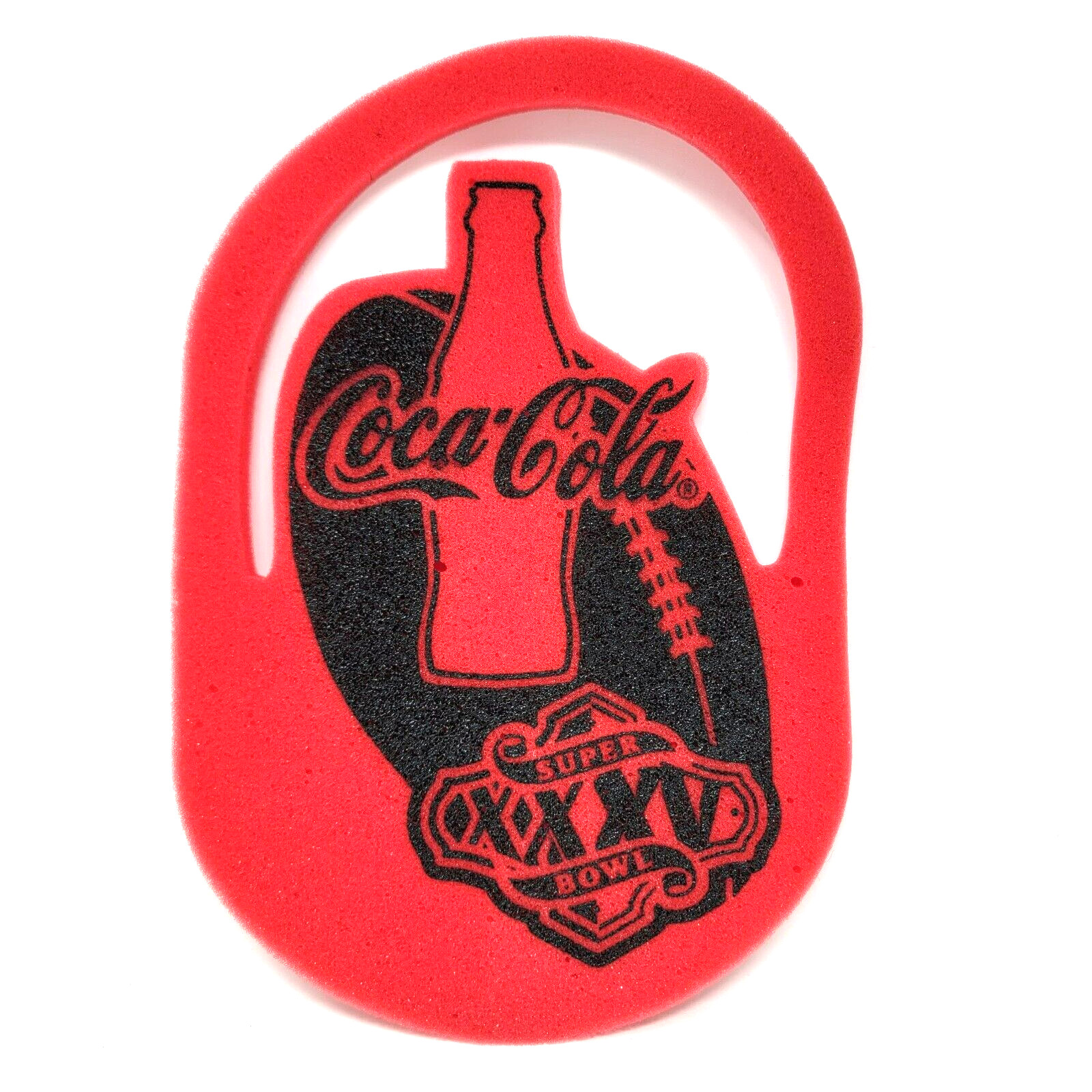 NFL Football Super Bowl XXXV Coca Cola Foam Hanger Tampa Florida