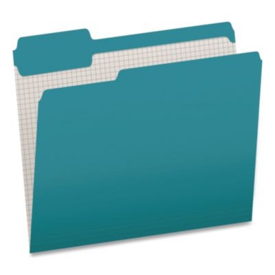 Esselte 1006995 Double-ply Reinforced Top Tab Colored File Folders, 1/3-cut
