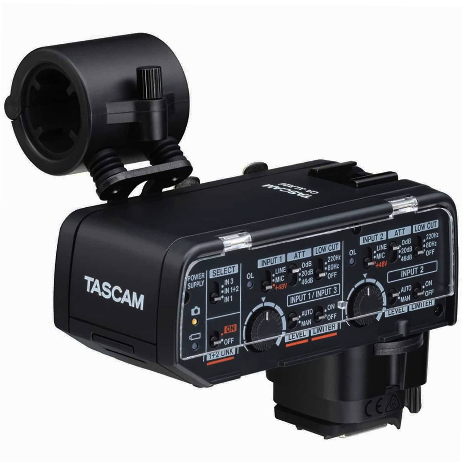 Tascam CA-XLR2d-C XLR Microphone Adapter for Cameras, Canon