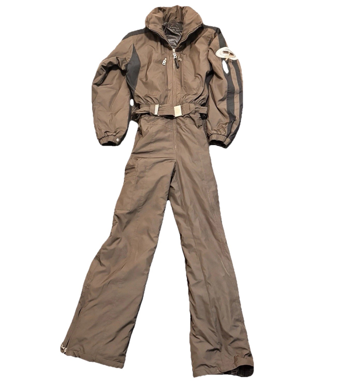 Bogner Sports Snow Full Ski Suit Size L 8 Gray Vintage 90’s