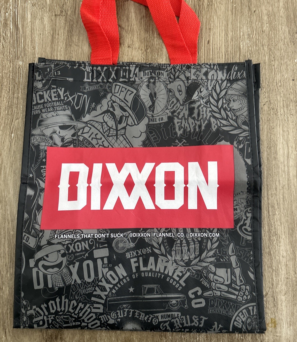 Dixon Flannel Co. Grocery Shopping Gift Reusable Tote Bag.