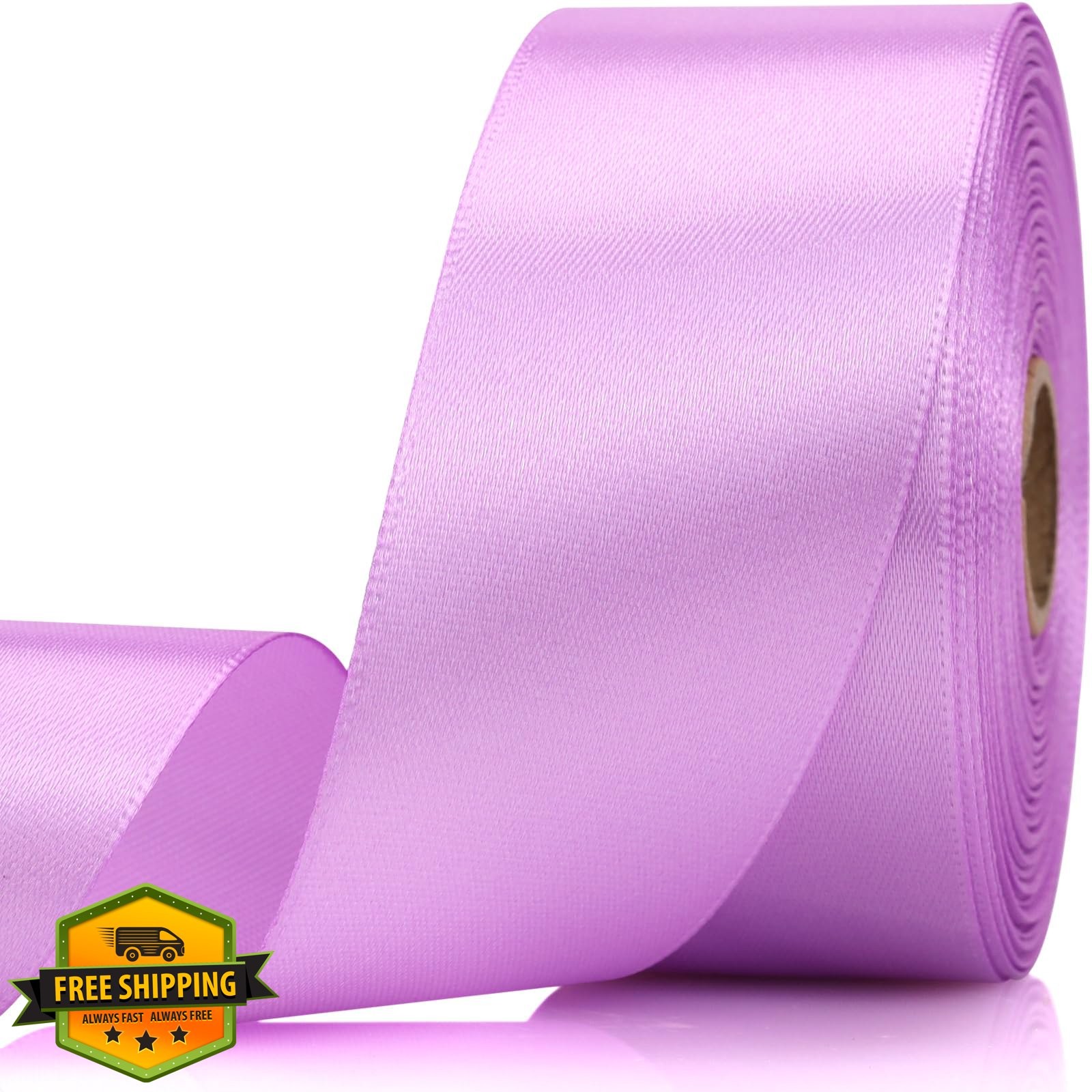 NISDOCF Lilac Purple Satin Ribbon 1.5in, 30 Yards Gift Wrap Craft