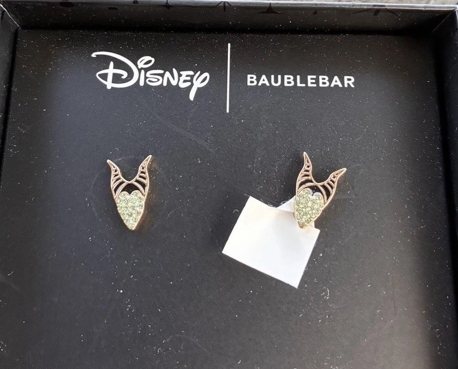 Disney Baublebar Maleficent Earrings Disney Villain Stud Earrings One Pair New