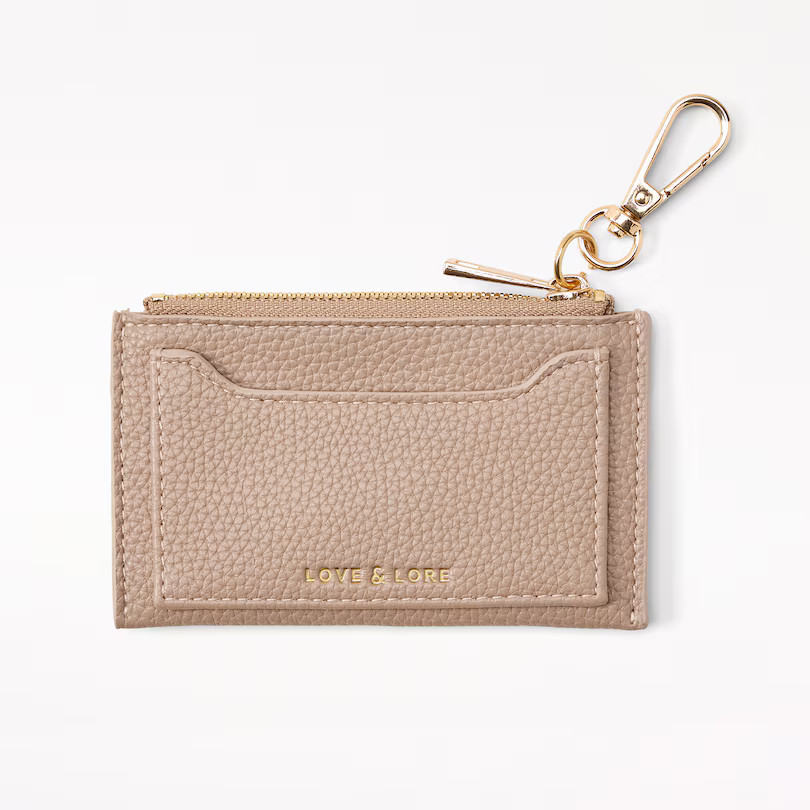 Love & Lore Key Card Holder, Black Taupe