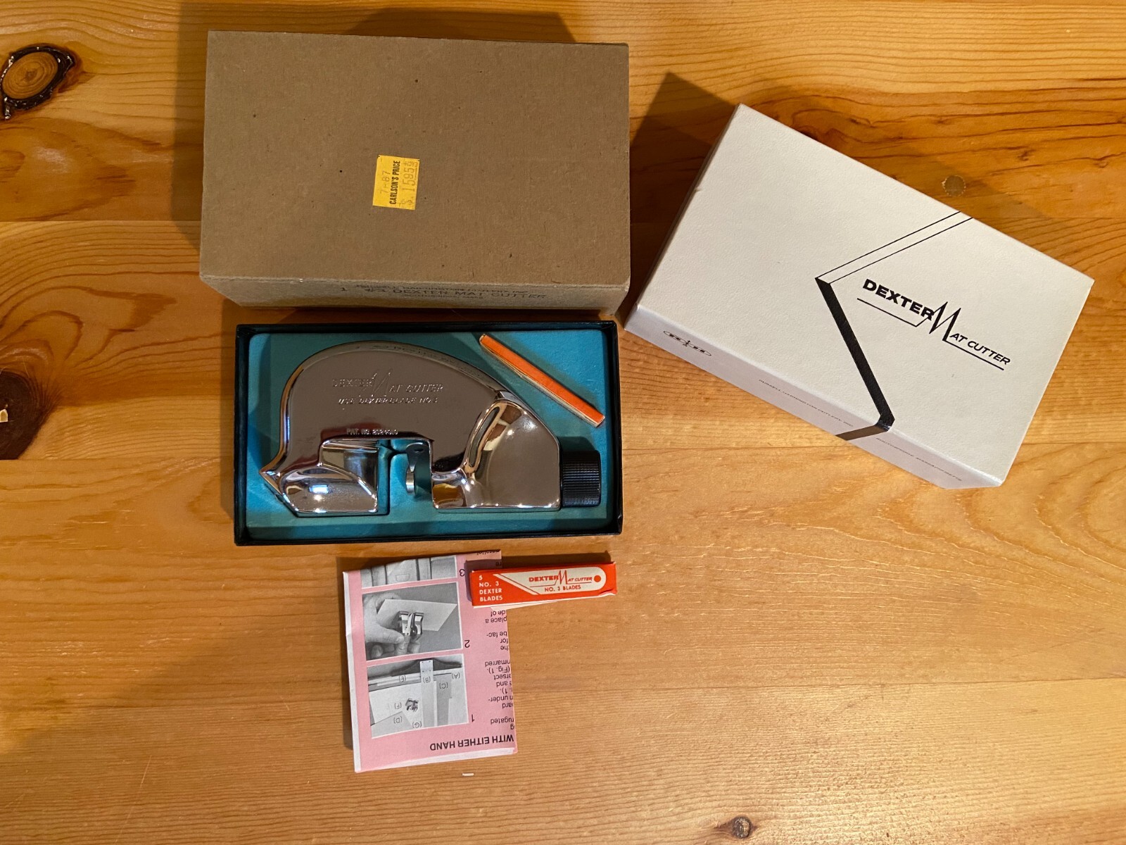 Dexter #3 Mat Cutter 8 Blades Instruction Booklet Original Owner Lightly Used