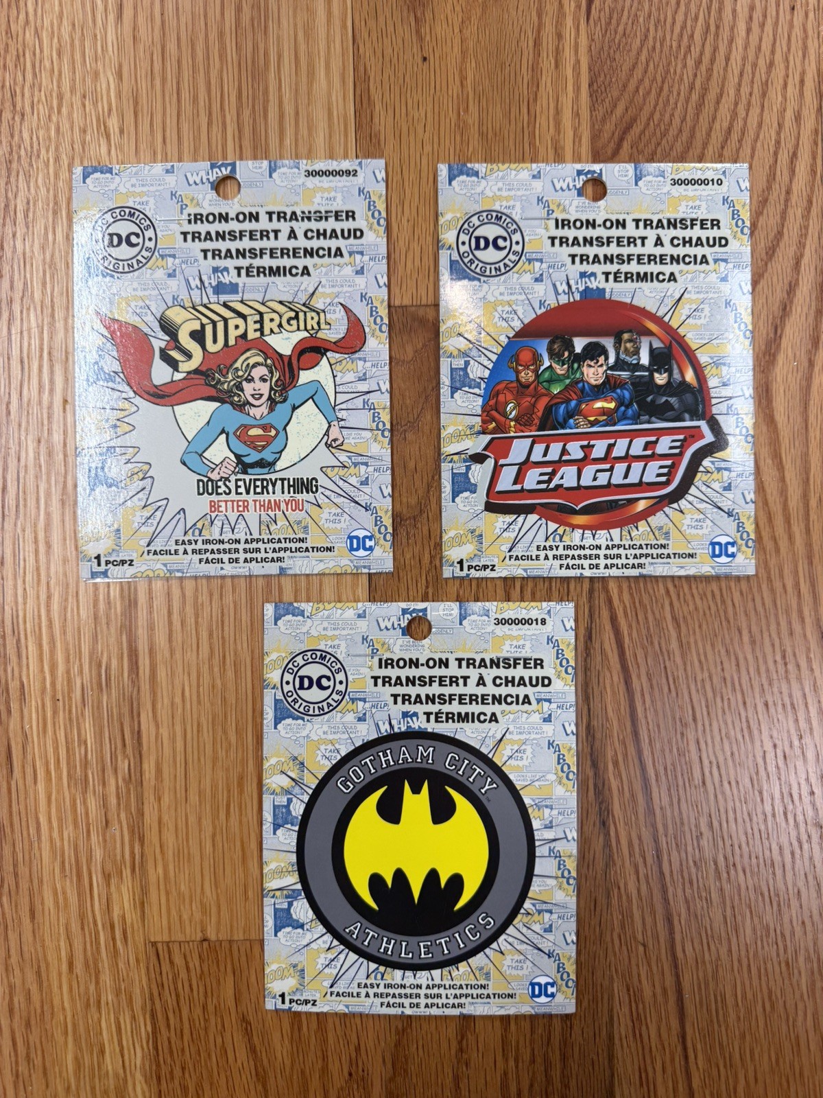 DC Comics -Iron On Transfers - Supergirl, Justice League (3)