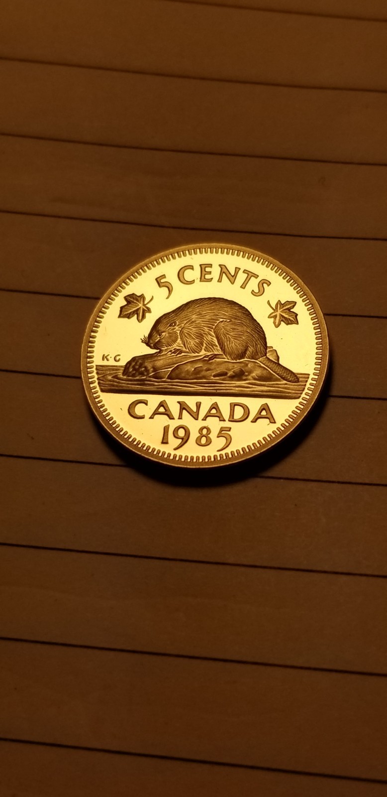 1985 Canada 5 Cents Coin Mint Grade Beauty Idab1.