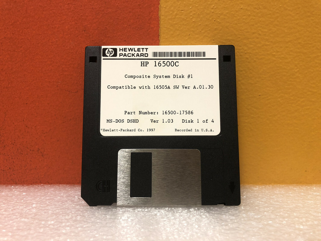 HP 16500-17586 16500C Composite System Floppy Disk Software (For 1650A)