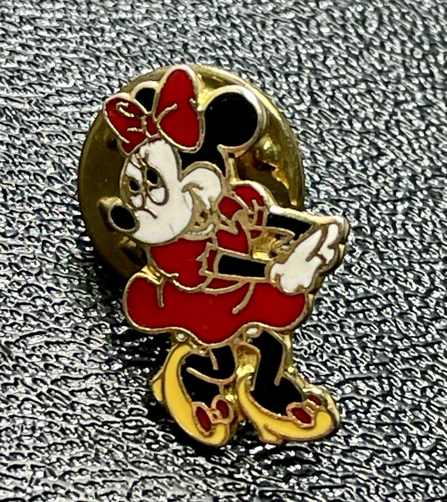Vintage Signed Disney Minnie Mouse Lapel Pin