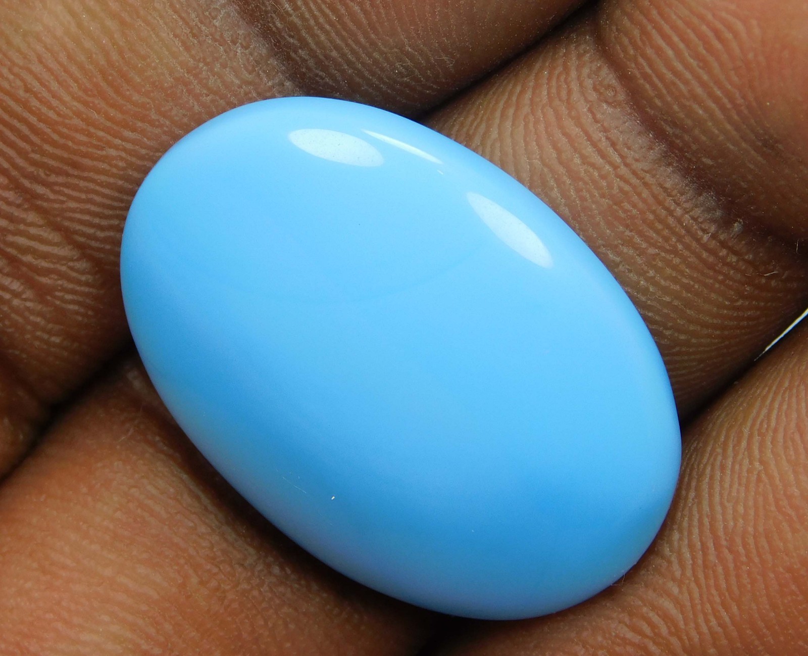 22.90 CT Natural Turquoise Persian Beauty Oval Cabochon Cut Loose Gemstone A-971
