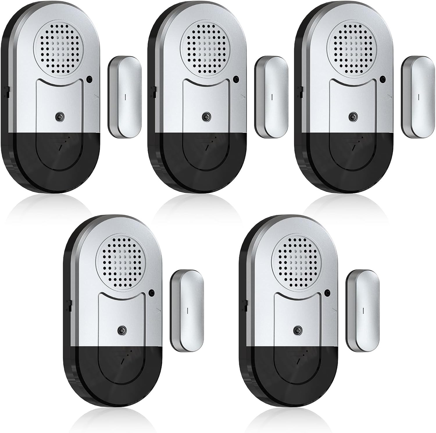 Door Window Alarms - 5 Pack,125Db,Volume Control,Window Door Open Alarm Sensors